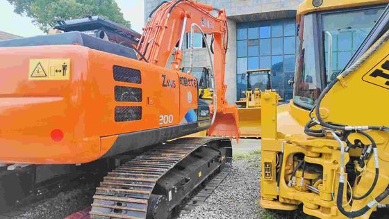In gutem Zustand 19400KG Orange Gebraucht Hitachi Bagger Zx200 mit 3,4/5,5km/h Gehgeschwindigkeit