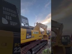 Komatsu PC220 Kettenbagger, mittelgroßer Bau-Bagger für Erdarbeiten,